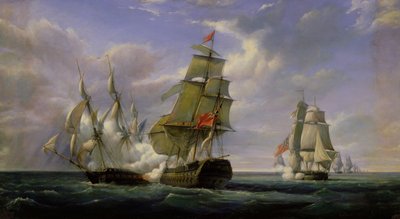 Combat between the French Frigate 